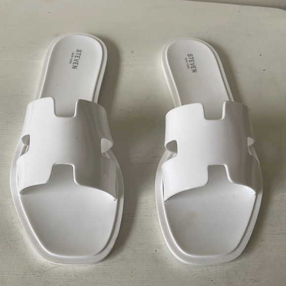 steven new york women's andie jelly slide sandals